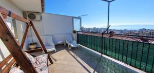 Balkón alebo terasa v ubytovaní Apartment La Le with big terrace