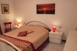 Кровать или кровати в номере Apartment in Lazise/Gardasee 21954