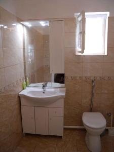 a bathroom with a sink and a toilet at Holiday home in Balatonfenyves 38166 in Balatonfenyves