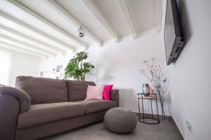 Televízia a/alebo spoločenská miestnosť v ubytovaní Holiday home in Oprtalj - Istrien 37043