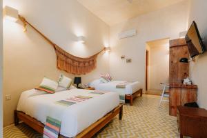 TV a/nebo společenská místnost v ubytování Hotel Waye