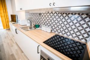Kuchyňa alebo kuchynka v ubytovaní Hey Stay Apartment with private garden