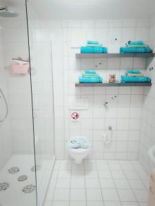 Koupelna v ubytování Ferienwohnung Sobichowski