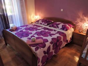 Postel nebo postele na pokoji v ubytování Apartment in Jasenice 35406