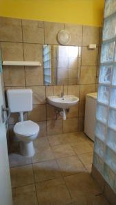 Holiday home in Szantod/Balaton 31357 tesisinde bir banyo