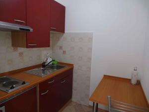 Kuchyň nebo kuchyňský kout v ubytování Studio in Plomin Luka - Istrien 8881