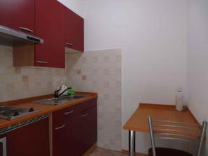 Kuchyň nebo kuchyňský kout v ubytování Studio in Plomin Luka - Istrien 8881