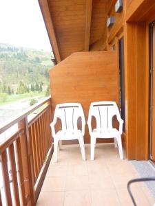 A balcony or terrace at Apartments in Comano 24163