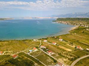 an aerial view of a large body of water at One-Bedroom Apartment in Ljubac I in Krneša