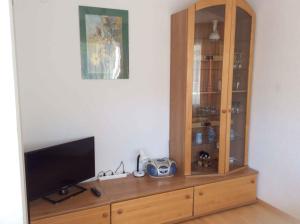 Televízia a/alebo spoločenská miestnosť v ubytovaní Apartment in Fulpmes/Tirol 711