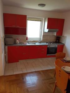 Kuchyň nebo kuchyňský kout v ubytování Apartment Malinska, Primorje-Gorski Kotar 19