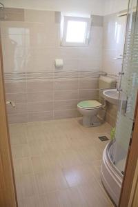 Koupelna v ubytování Apartment Povljana 3