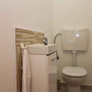 a bathroom with a toilet and a sink at Apartment in Silo/Insel Krk 13416 in Šilo