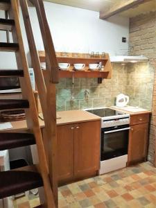 Η κουζίνα ή μικρή κουζίνα στο Apartment Svoboda nad upou 1 +14 φωτογραφίες