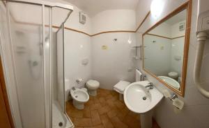 Bilik mandi di Hotel Ristorante Le Querciolaie dei Ricci