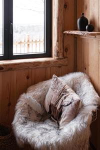 Postel nebo postele na pokoji v ubytování La Cabane Ofuro