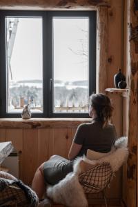 Posezení v ubytování La Cabane Ofuro