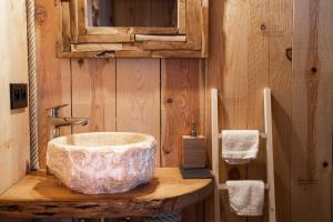 Koupelna v ubytování La Cabane Ofuro