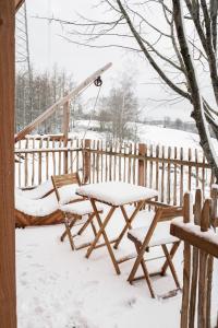 La Cabane Ofuro v zimě