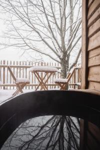 La Cabane Ofuro v zimě