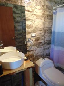 Koupelna v ubytování Cabañas Casa Torres