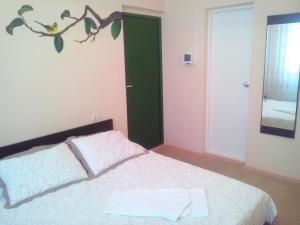 Cama ou camas em um quarto em Гостиница Фотон