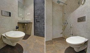Koupelna v ubytování Treebo Glassotel