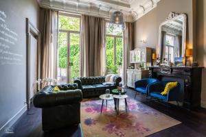 Posezení v ubytování B&B La Corderie