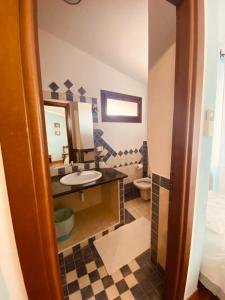 Koupelna v ubytování B&B La Pitraia