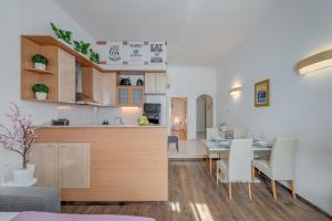 Kuchyňa alebo kuchynka v ubytovaní Apartments Riva Lucija by Litto