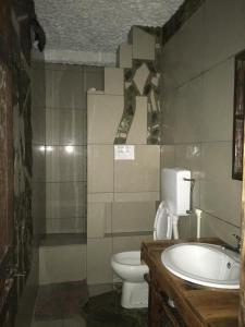 Koupelna v ubytování Apartmani Pinkum