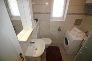Koupelna v ubytování Apartment Agata in city center