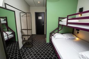 Postelja oz. postelje v sobi nastanitve Safestay Brussels Grand Place