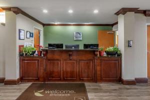 una hall con un bancone di benvenuto in un hotel di Sleep Inn & Suites Brunswick North a Brunswick