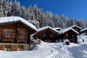 Magic Ski-In-And-Out Chalet above Verbier зимой