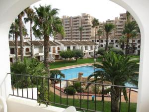 widok z balkonu apartamentu w obiekcie Aldeas Taray Admer 1 w mieście La Manga del Mar Menor