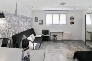 Гостиная зона в Charming and calm studio at the heart of Alfortville nearby Paris - Welkeys