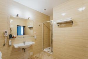 Koupelna v ubytování Hotel Jan