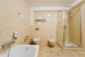 Koupelna v ubytování Hotel Jan