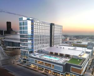 Nespecifikovaný výhled na destinaci Oklahoma City nebo výhled na město při pohledu z hotelu