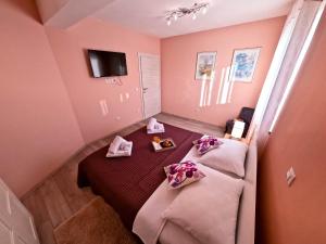 Postel nebo postele na pokoji v ubytování House Monte Cherpo