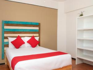 Postel nebo postele na pokoji v ubytování Hotel Allende 104