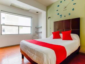 Postel nebo postele na pokoji v ubytování Hotel Allende 104
