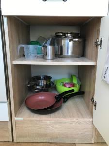 Kuchyň nebo kuchyňský kout v ubytování Apartmán Orlické Záhoří