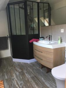 Koupelna v ubytování Gîte de la Salamandre - 4 à 8 personnes - Climatisé