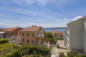a view of a city from a building at Apartments in Crikvenica 14113 in Crikvenica