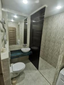 Koupelna v ubytování Spacious studio apartment