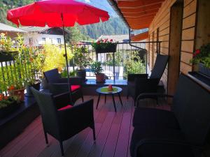 Balkón nebo terasa v ubytování Appartements Onyx