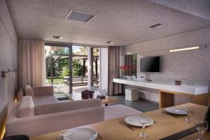 TV/trung tâm giải trí tại Icarus Hotel