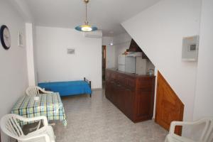 A seating area at Afroditi Syros